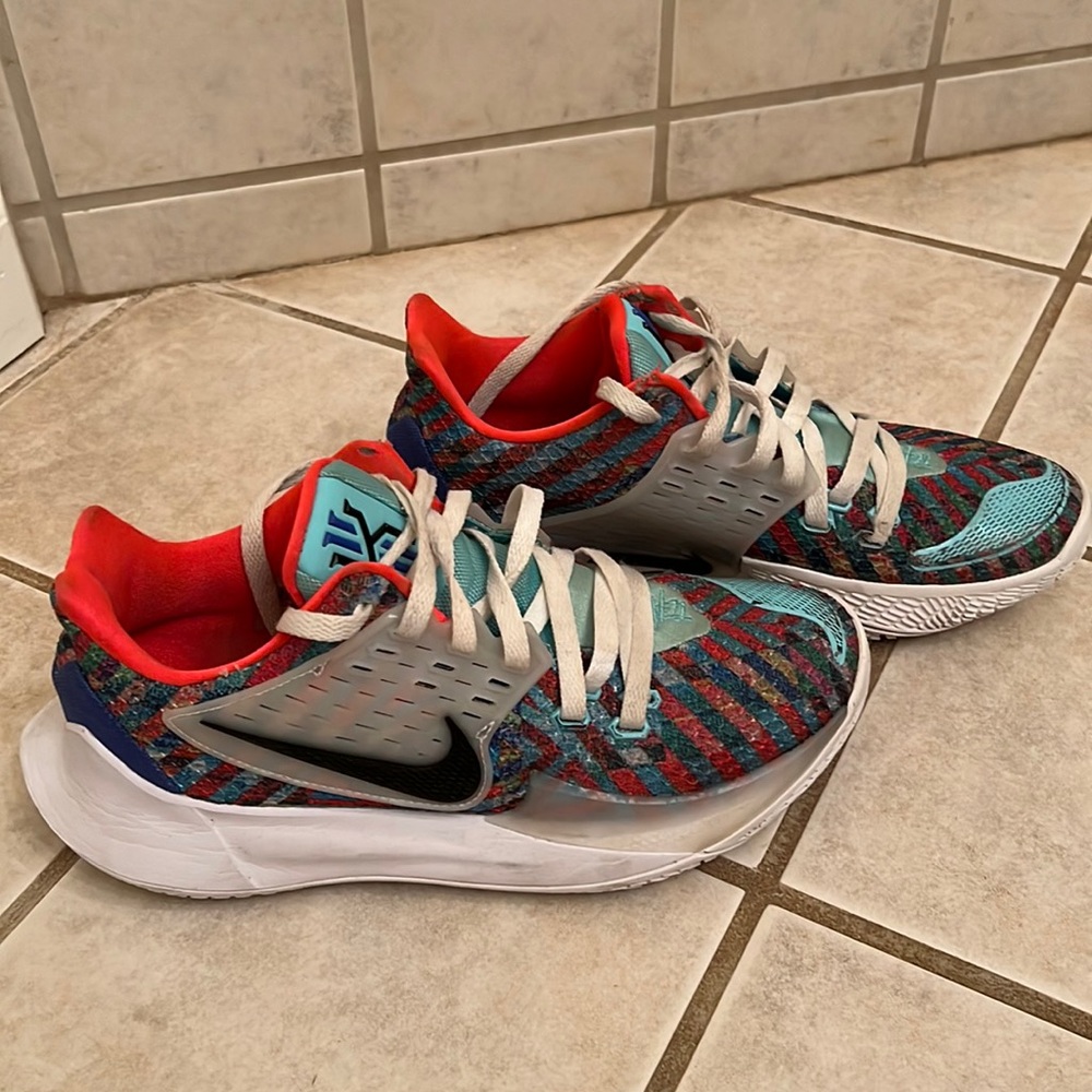 Nike Kyrie Irving K2 multicolor sneakers. Gently worn still in good shape.